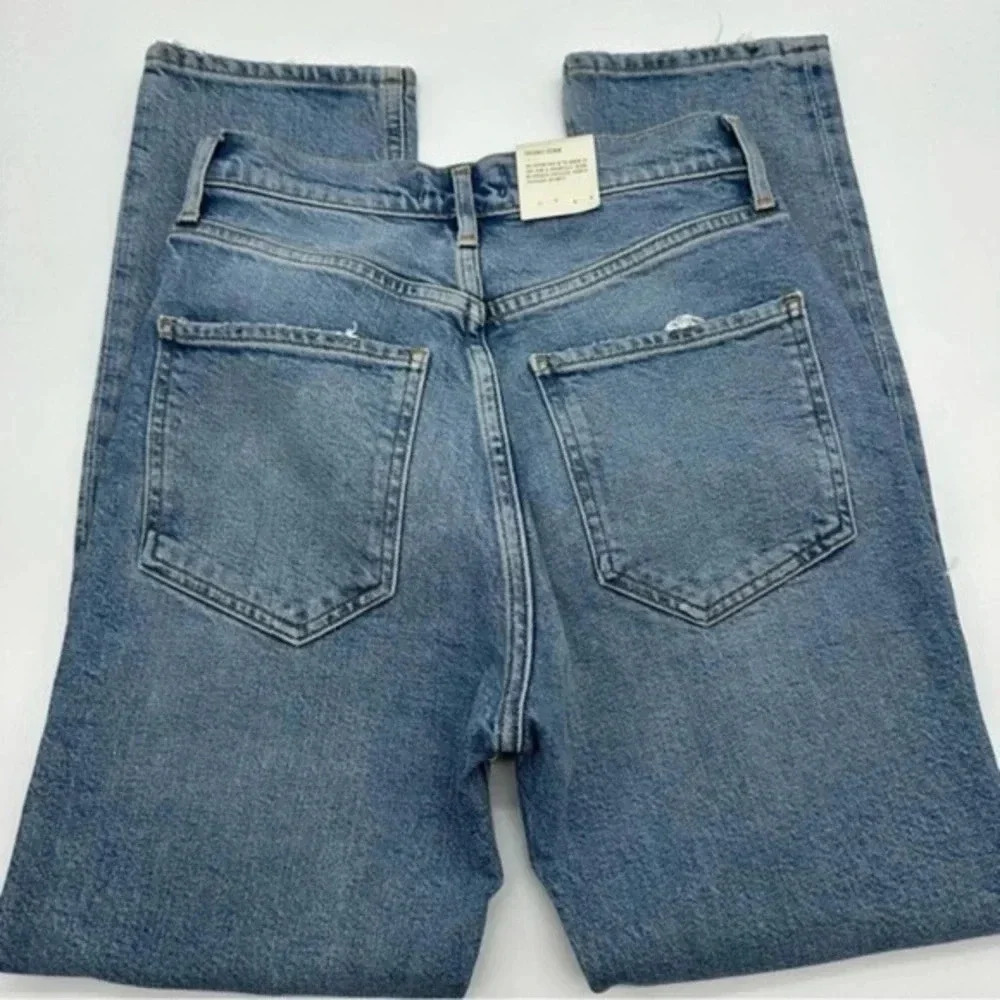AGOLDE Riley High Rise Organic Cotton Jeans Size 25 B478 - Picture 5 of 7